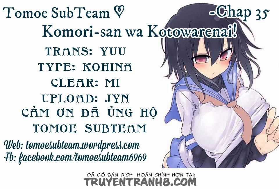 Komori-San Wa Kotowarenai Chapter 35 trang 0