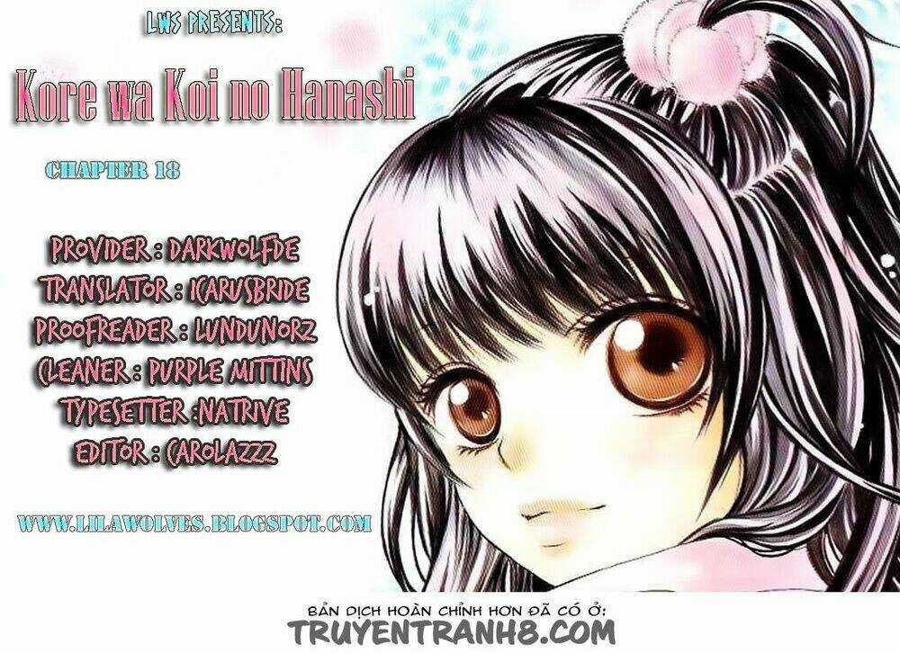 Kore Wa Koi No Hanashi Chapter 18 trang 1