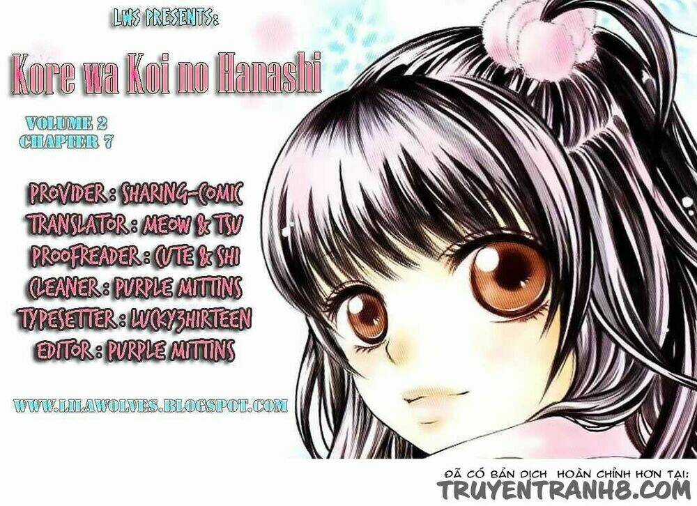 Kore Wa Koi No Hanashi Chapter 7 trang 1