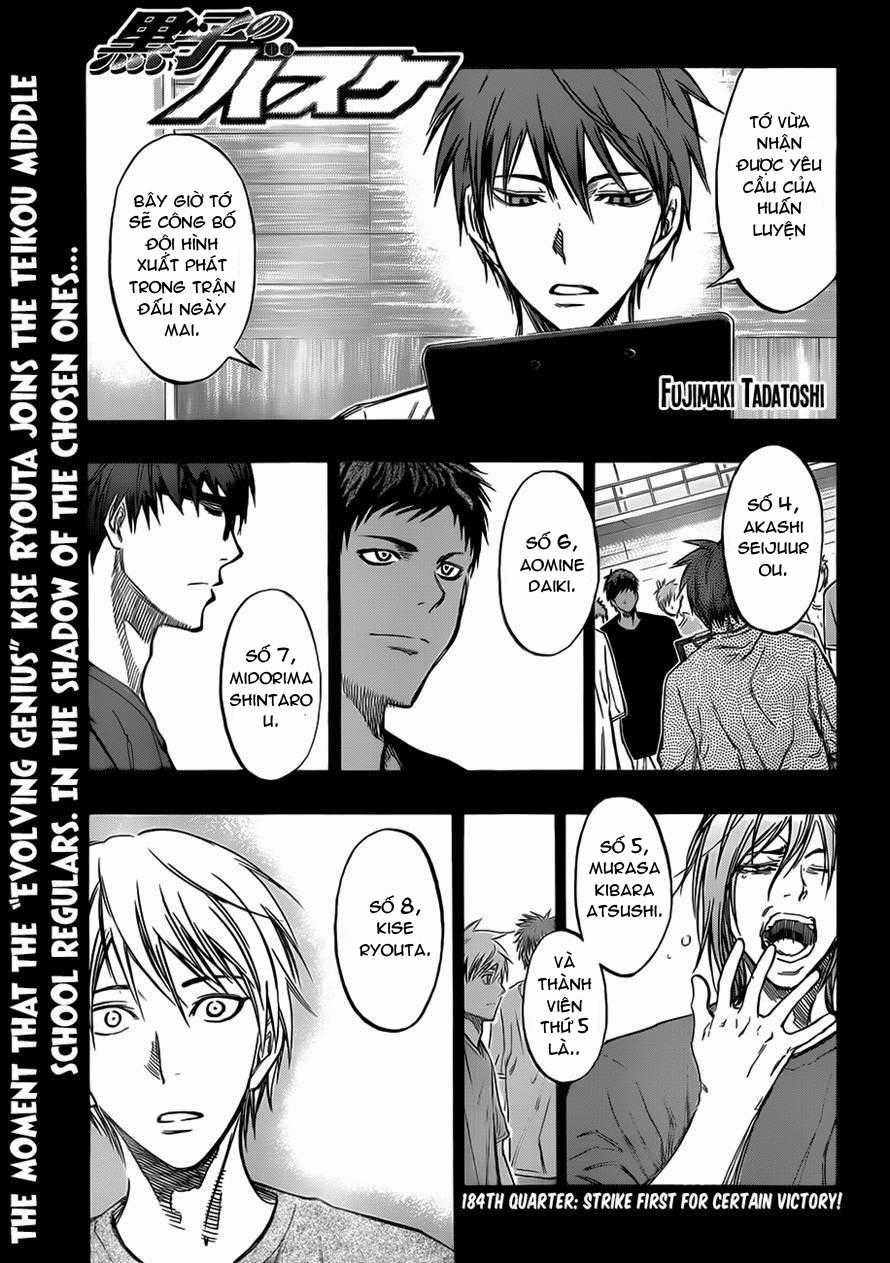 Kuroko No Basuke Chapter 184 trang 1