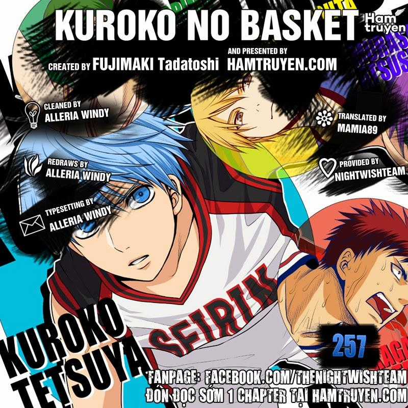 Kuroko No Basuke Chapter 257 trang 1