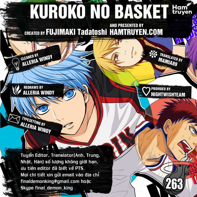 Kuroko No Basuke Chapter 263 trang 1