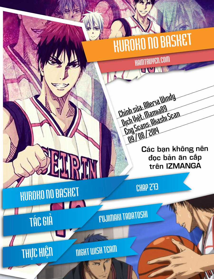 Kuroko No Basuke Chapter 273 trang 1