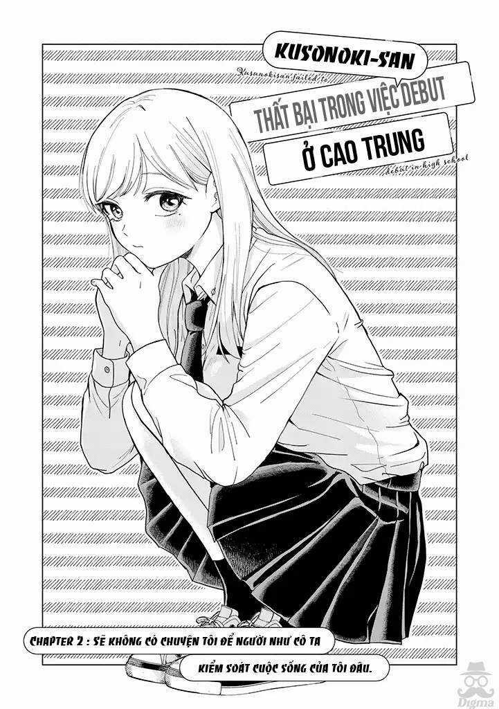 Kusunoki-San Wa Koukou Debut Ni Shippai Shite Iru Chapter 2 trang 1