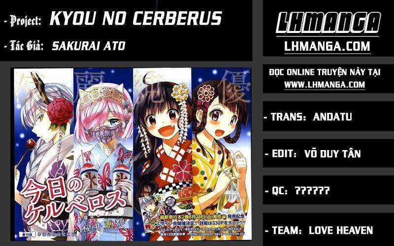 Kyou No Cerberus Chapter 8 trang 1