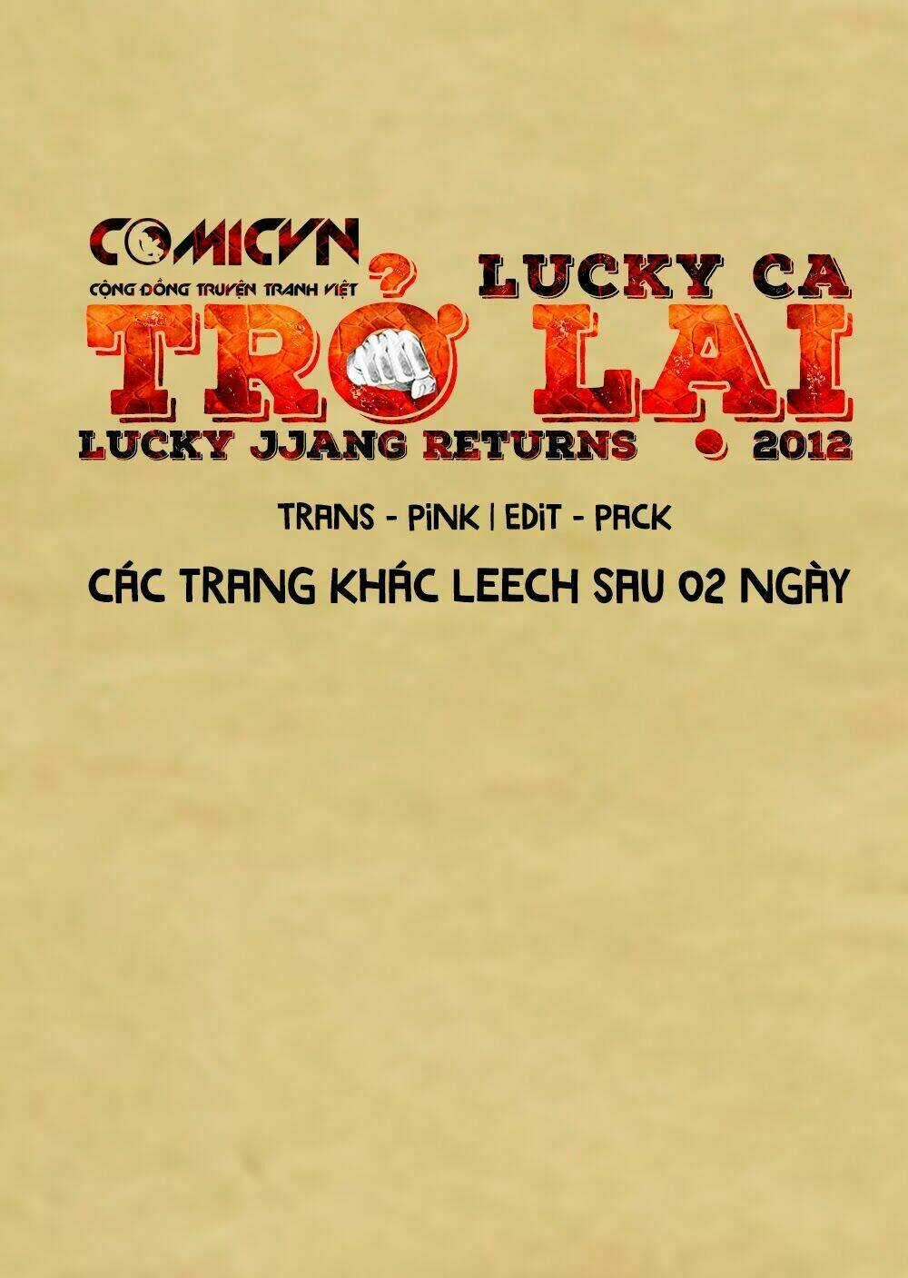 Lucky Ca Trở Lại - Lucky Jjang Returns 2012 Chapter 10 trang 1