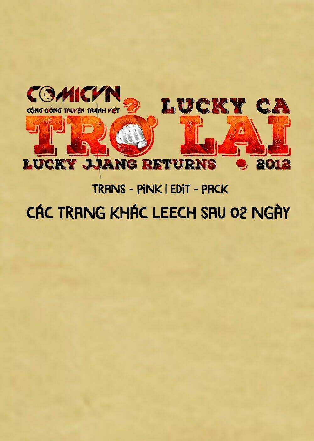 Lucky Ca Trở Lại - Lucky Jjang Returns 2012 Chapter 12 trang 1