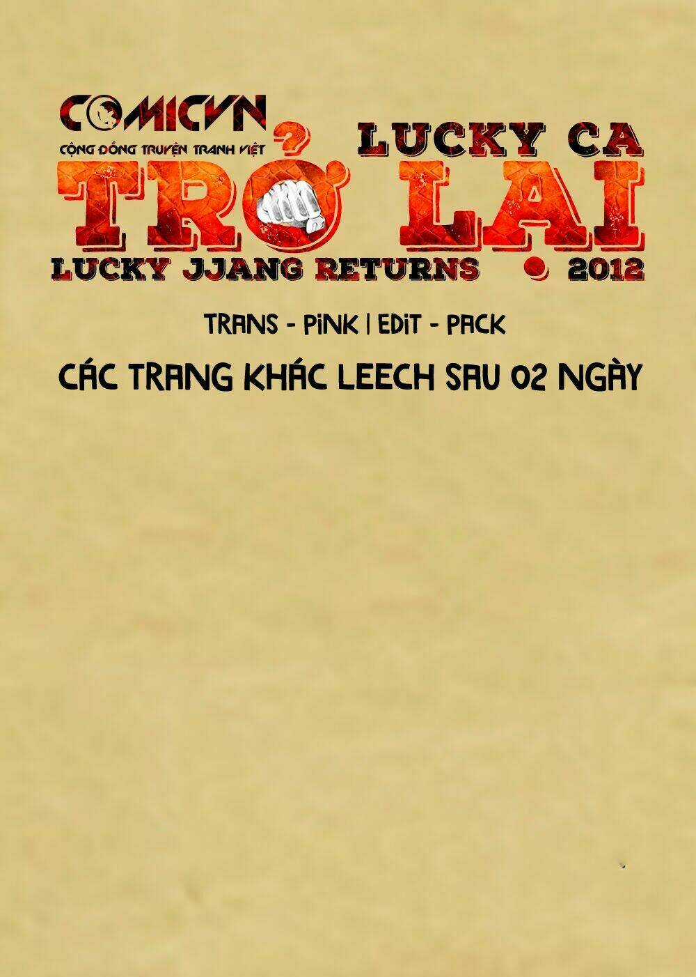 Lucky Ca Trở Lại - Lucky Jjang Returns 2012 Chapter 16 trang 1