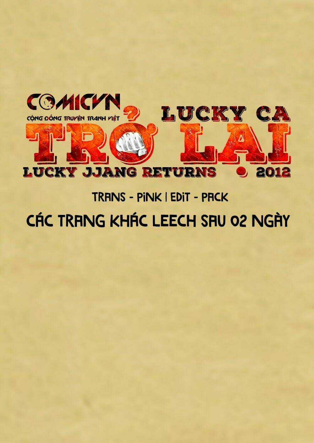 Lucky Ca Trở Lại - Lucky Jjang Returns 2012 Chapter 19 trang 1