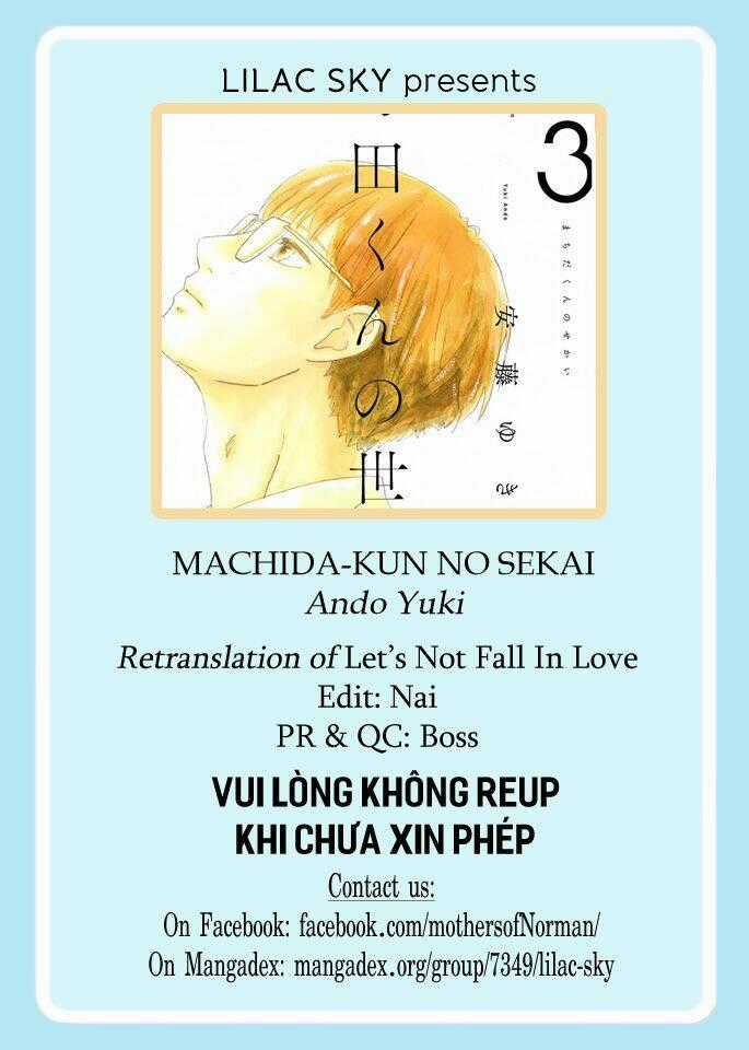 Machida-Kun No Sekai Chapter 11 trang 0