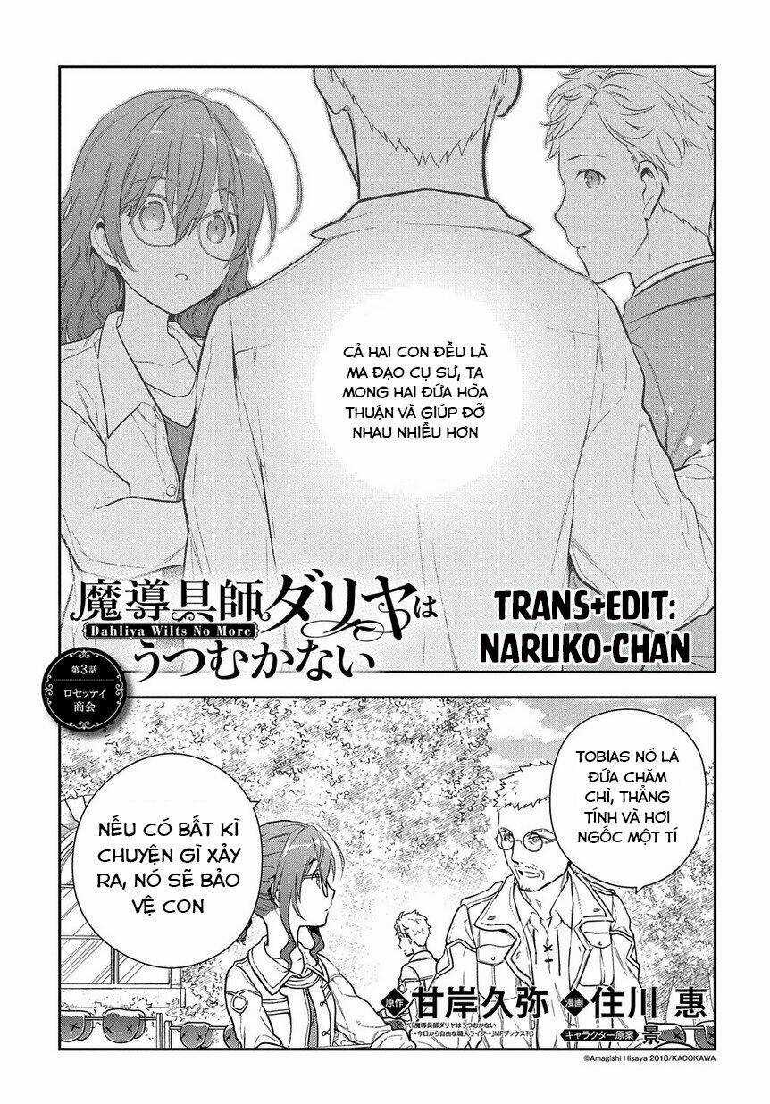 Madougushi Dahliya Wa Utsumukanai ~Kyou Kara Jiyuu Na Shokunin Life~ Vol 1 Chapter 5 trang 0