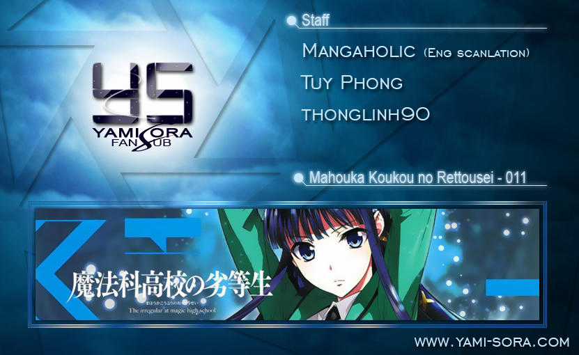 Mahouka Koukou No Rettousei - Nyuugaku Hen Chapter 11 trang 0