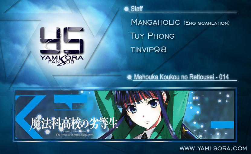 Mahouka Koukou No Rettousei - Nyuugaku Hen Chapter 14 trang 0