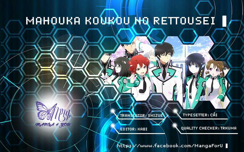 Mahouka Koukou No Rettousei - Nyuugaku Hen Chapter 21 trang 0