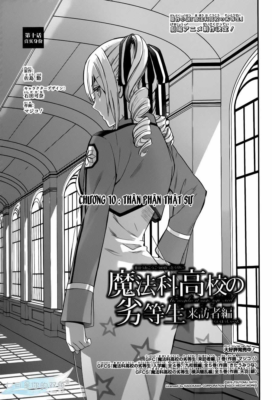 Mahouka Koukou No Rettousei – Raihousha Hen Chapter 10 trang 1