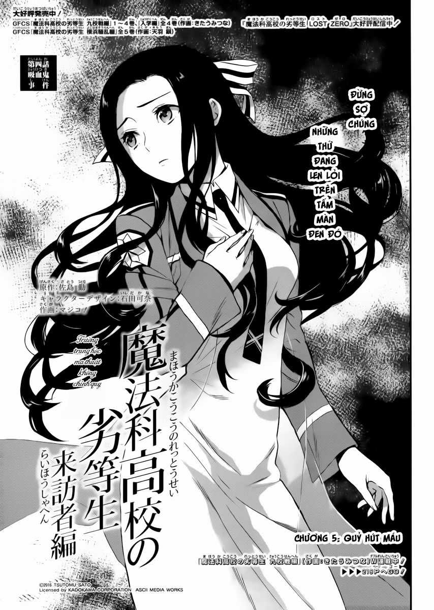 Mahouka Koukou No Rettousei – Raihousha Hen Chapter 4 trang 1