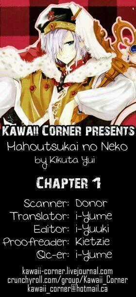 Mahoutsukai No Neko Chapter 1 trang 0