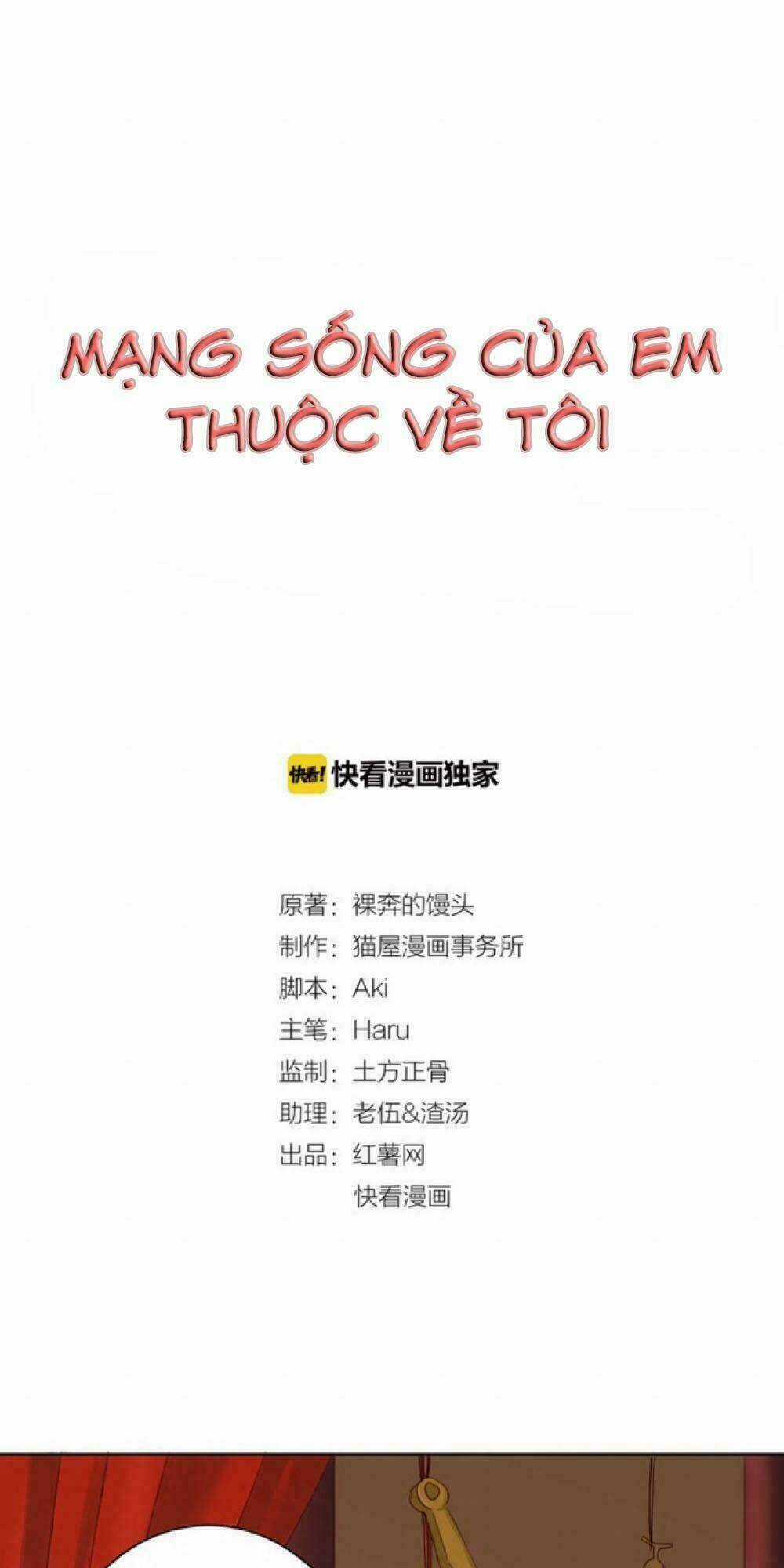 Mạng Sống Của Em Thuộc Về Tôi Chapter 3 trang 0