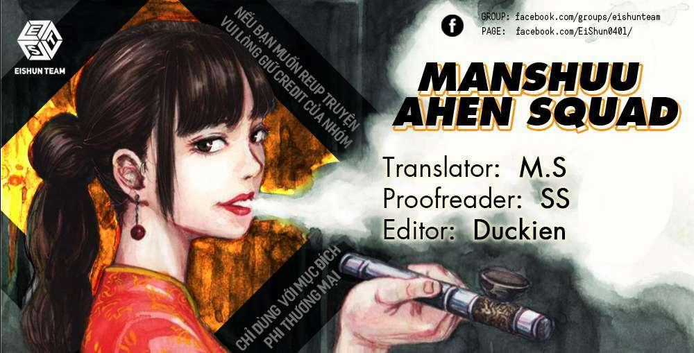 Manshuu Ahen Squad Chapter 11 trang 1