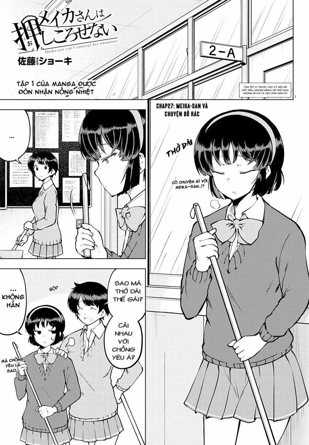 Meika-San Can't Conceal Her Emotions Chapter 27: Meika-san và chuyện bỏ rác trang 1