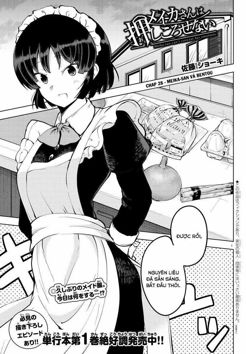 Meika-San Can't Conceal Her Emotions Chapter 28: Meika-san và Bentou trang 1