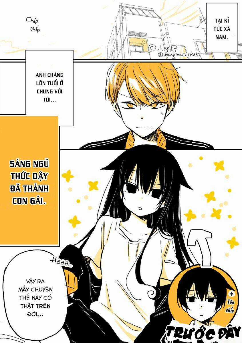 Mendokusagari Danshi Koukousei Ga Asa Okitara Onnanoko Ni Natteita Hanashi Chapter 1 trang 1