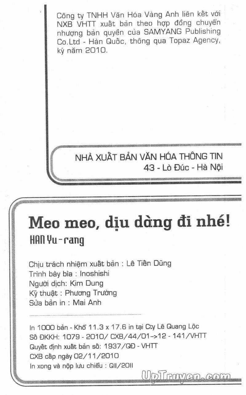 Meo Meo Dịu Dàng Đi Nhé Chapter 11 trang 1