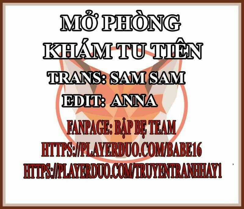 Mở Phòng Khám Tu Tiên Chapter 3 trang 0