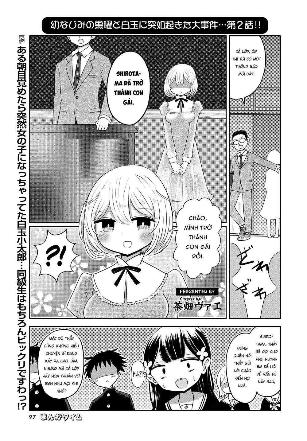 Mối Quan Hệ Kỳ Lạ Của Kuroyou-Chan Và Shirotama-Kun Chapter 2 trang 1