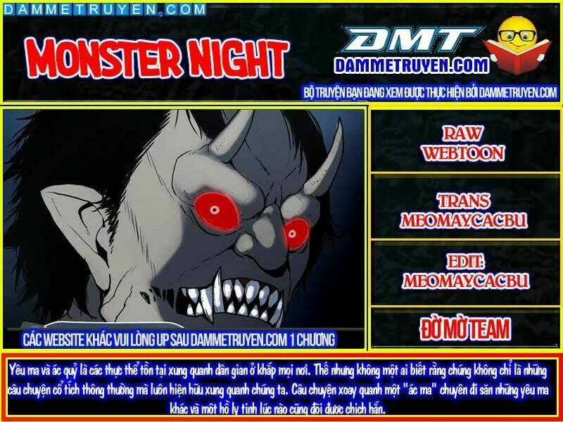 Monster Night Chapter 1 trang 0