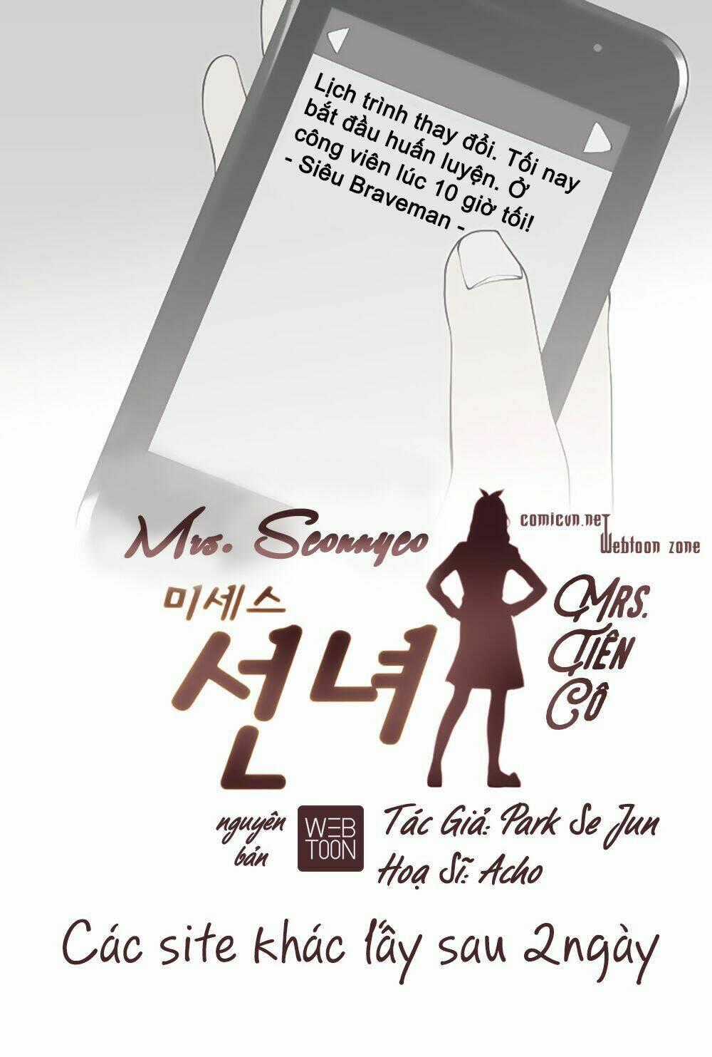 Mrs. Seonnyeo | Mrs. Tiên Cô Chapter 7 trang 0