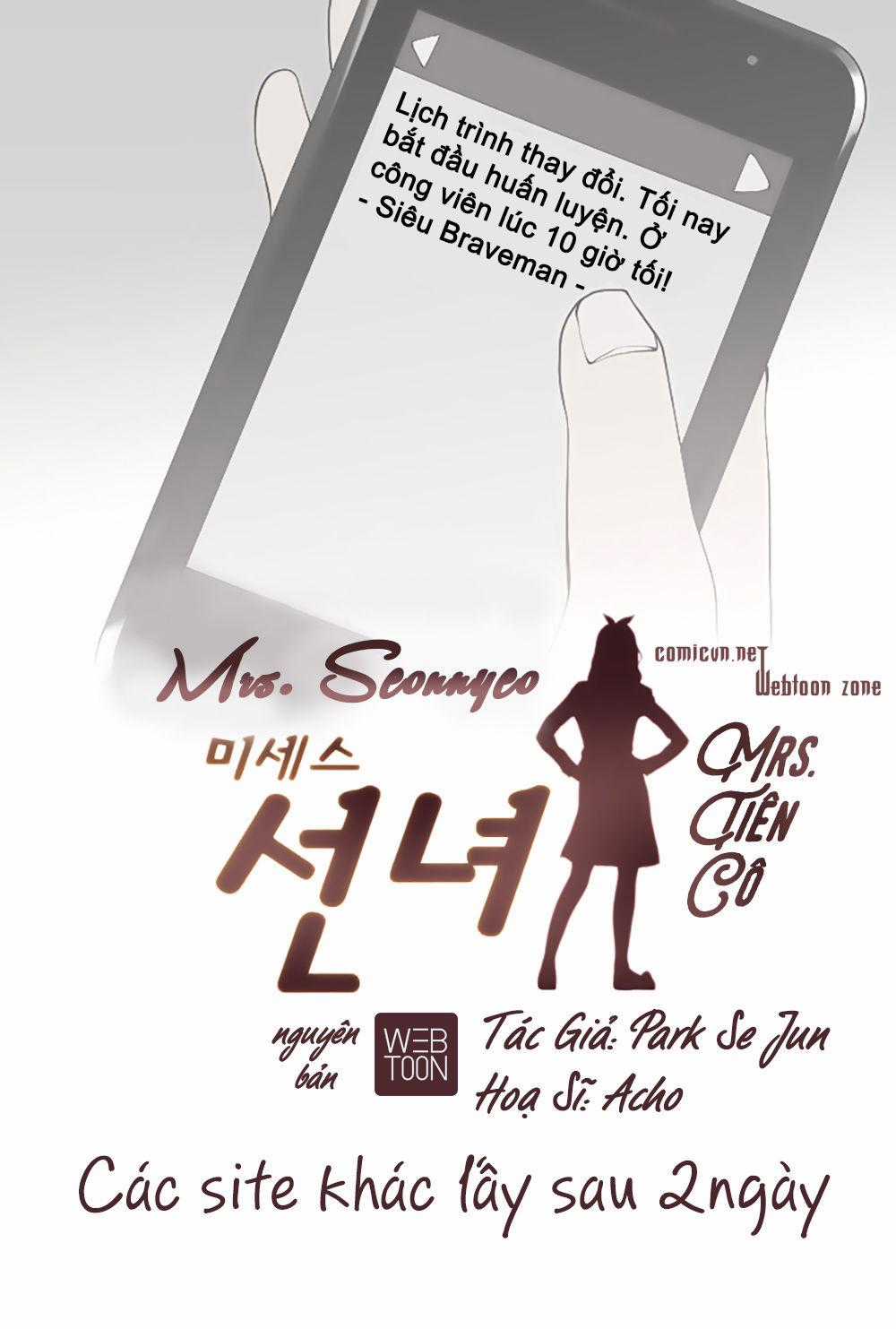 Mrs. Seonnyeo Chapter 7 trang 1