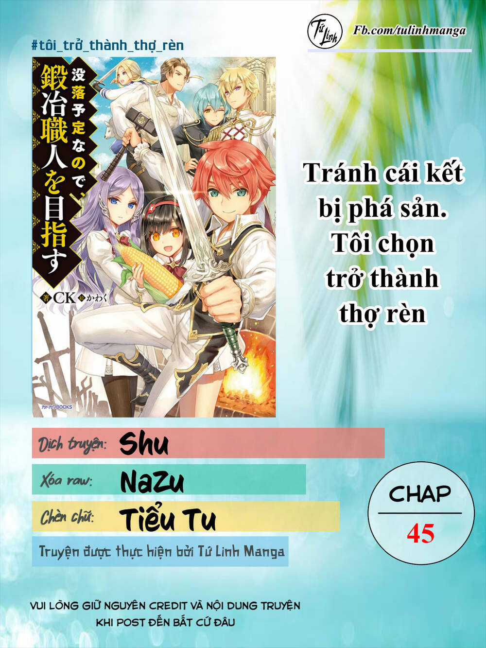 Mục Đích Trở Thành Thợ Rèn Khải Huyền Ở Thế Giới Khác Chapter 45 trang 1