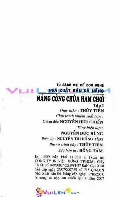 Nàng Công Chúa Ham Chơi Chapter 1 trang 1