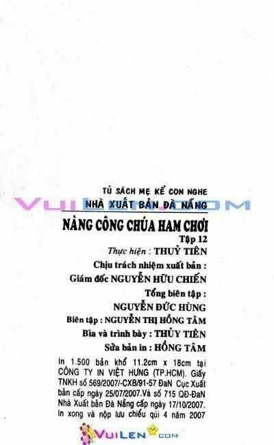 Nàng Công Chúa Ham Chơi Chapter 12 trang 1