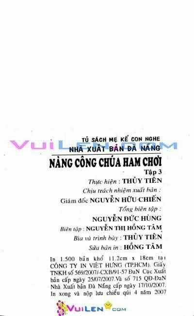 Nàng Công Chúa Ham Chơi Chapter 3 trang 1