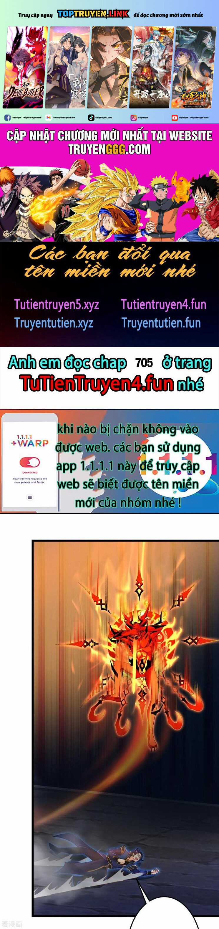 Nghịch Thiên Tà Thần Chapter 705 trang 1