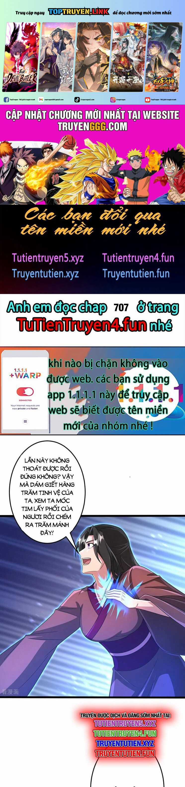 Nghịch Thiên Tà Thần Chapter 706 trang 1