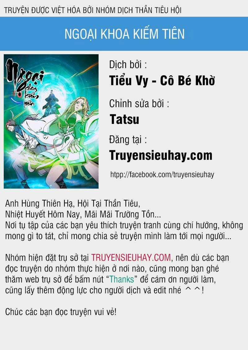 Ngoại Khoa Kiếm Tiên Chapter 1 trang 0