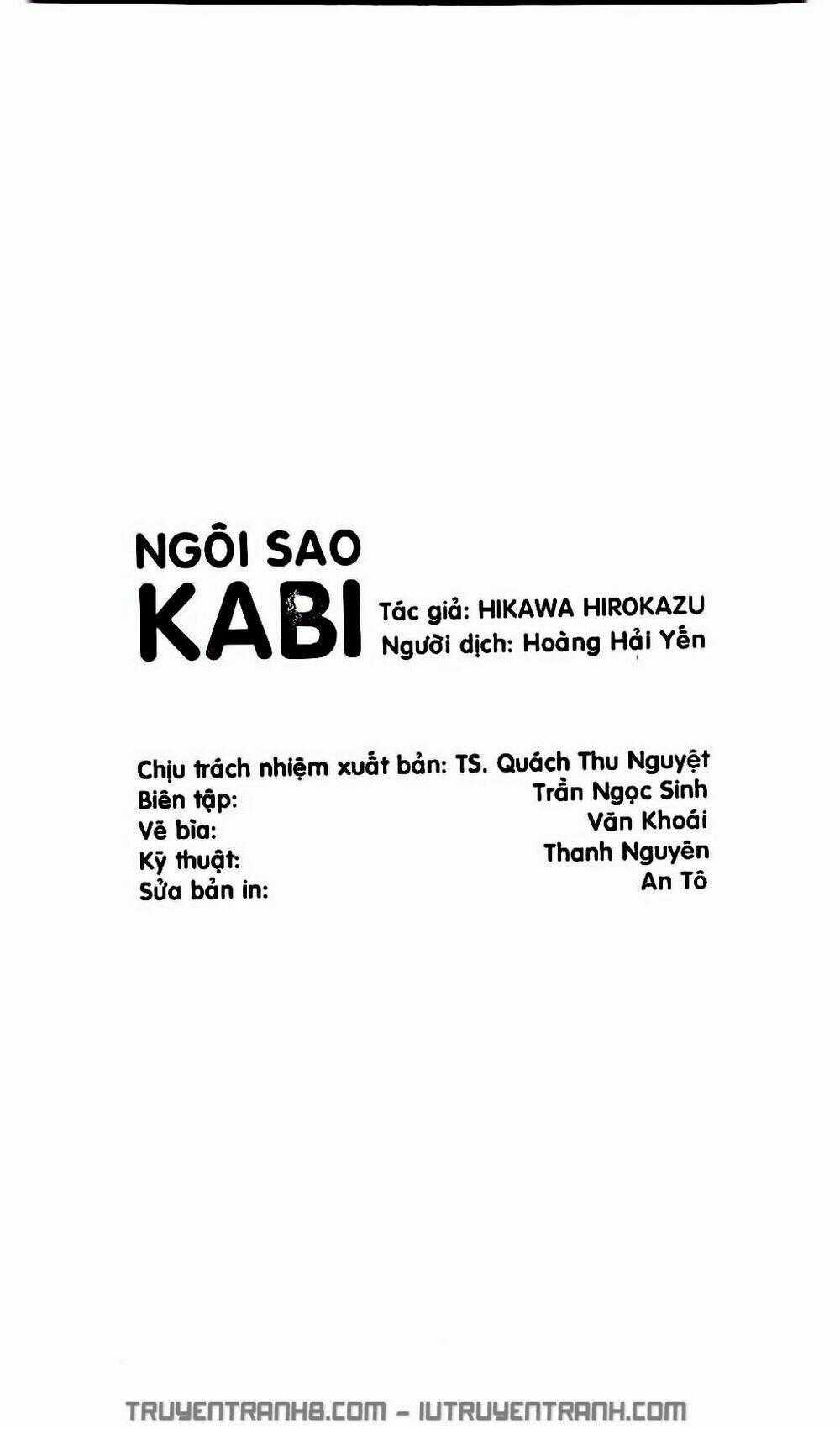 Ngôi Sao Kabi Chapter 1 trang 0