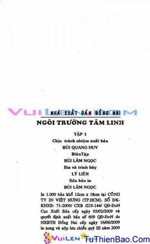 Ngôi Trường Tâm Linh Chapter 1 trang 1