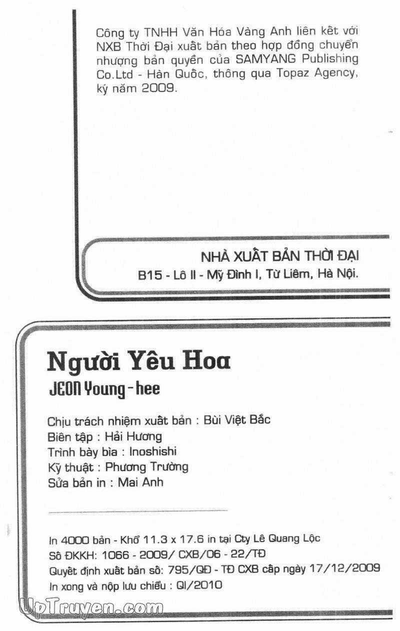 Người Yêu Hoa Chapter 1 trang 1