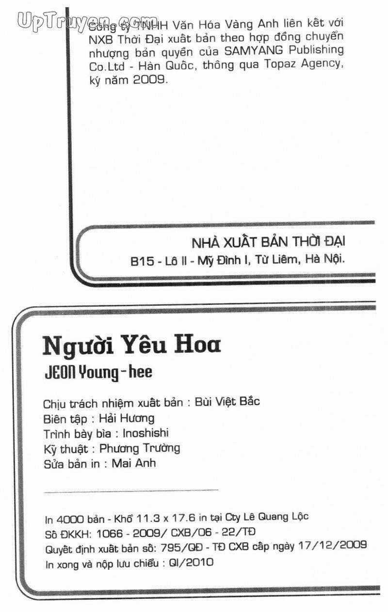 Người Yêu Hoa Chapter 3 trang 1