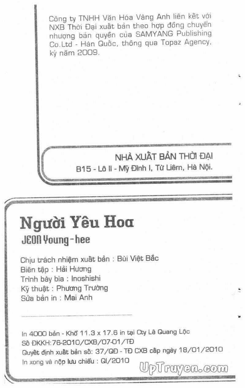 Người Yêu Hoa Chapter 7 trang 1