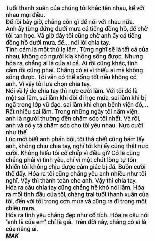 Những Mẩu Truyện "Ngôn Tình" [Ngược] Chapter 5 trang 1