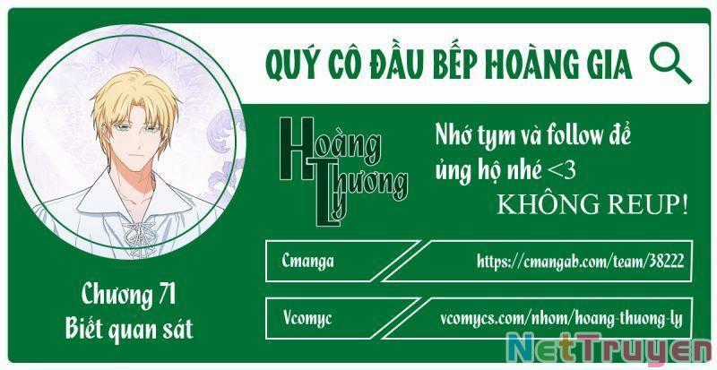 Nữ Đầu Bếp Hoàng Gia Cải tạo bếp Chapter 71 trang 0