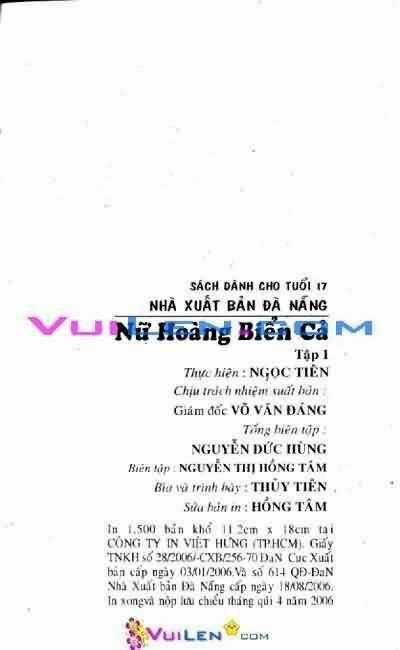 Nữ hoàng biển cả Chapter 1 trang 1