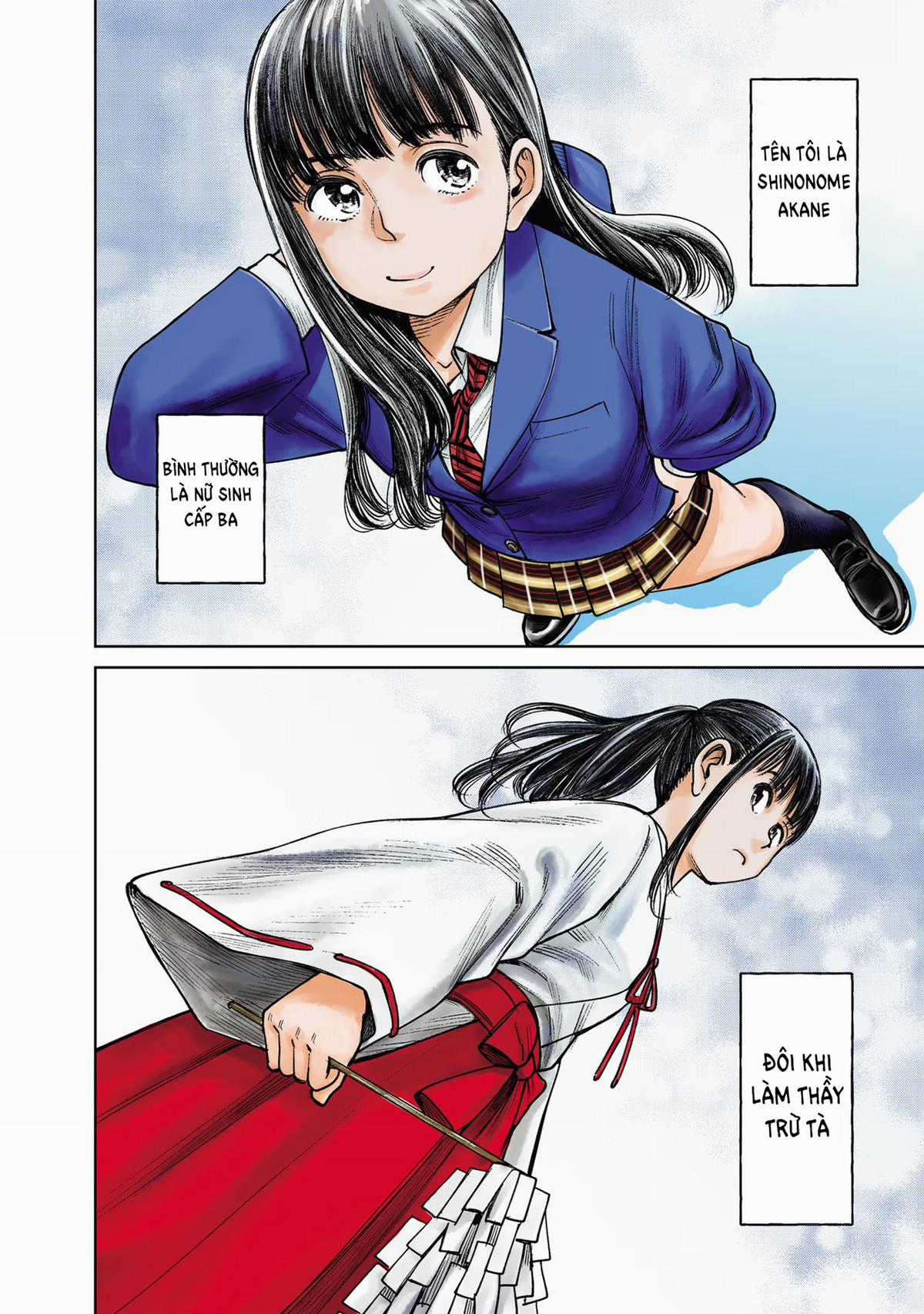 Nữ sinh trừ tà Akane! Chapter 2 trang 1