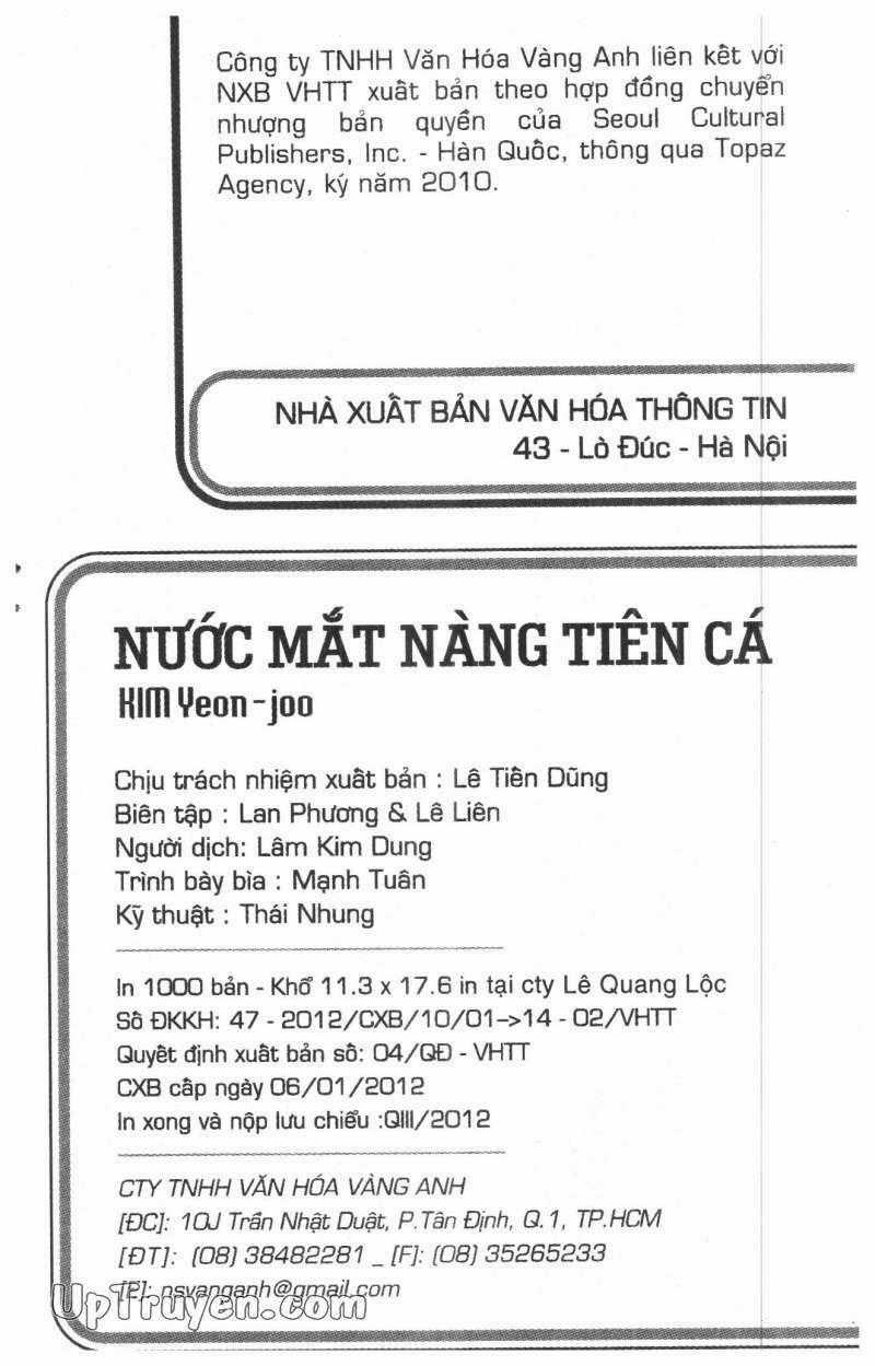 Nước Mắt Nàng Tiên Cá Chapter 13 trang 1