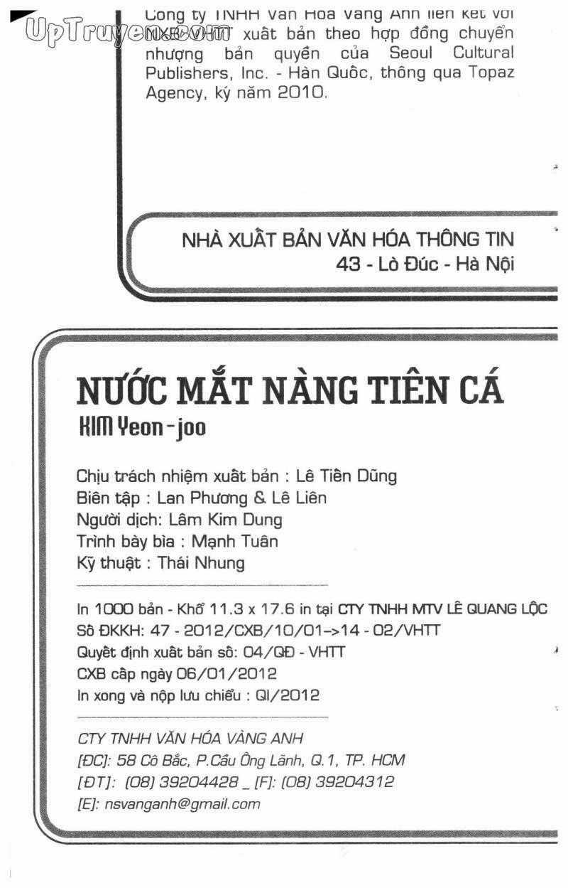 Nước Mắt Nàng Tiên Cá Chapter 2 trang 1